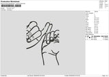 Promise Sign03 Embroidery File 6 sizes