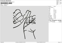 Promise Sign03 Embroidery File 6 sizes
