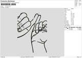 Promise Sign03 Embroidery File 6 sizes