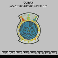 Quirra Embroidery File 6 sizes