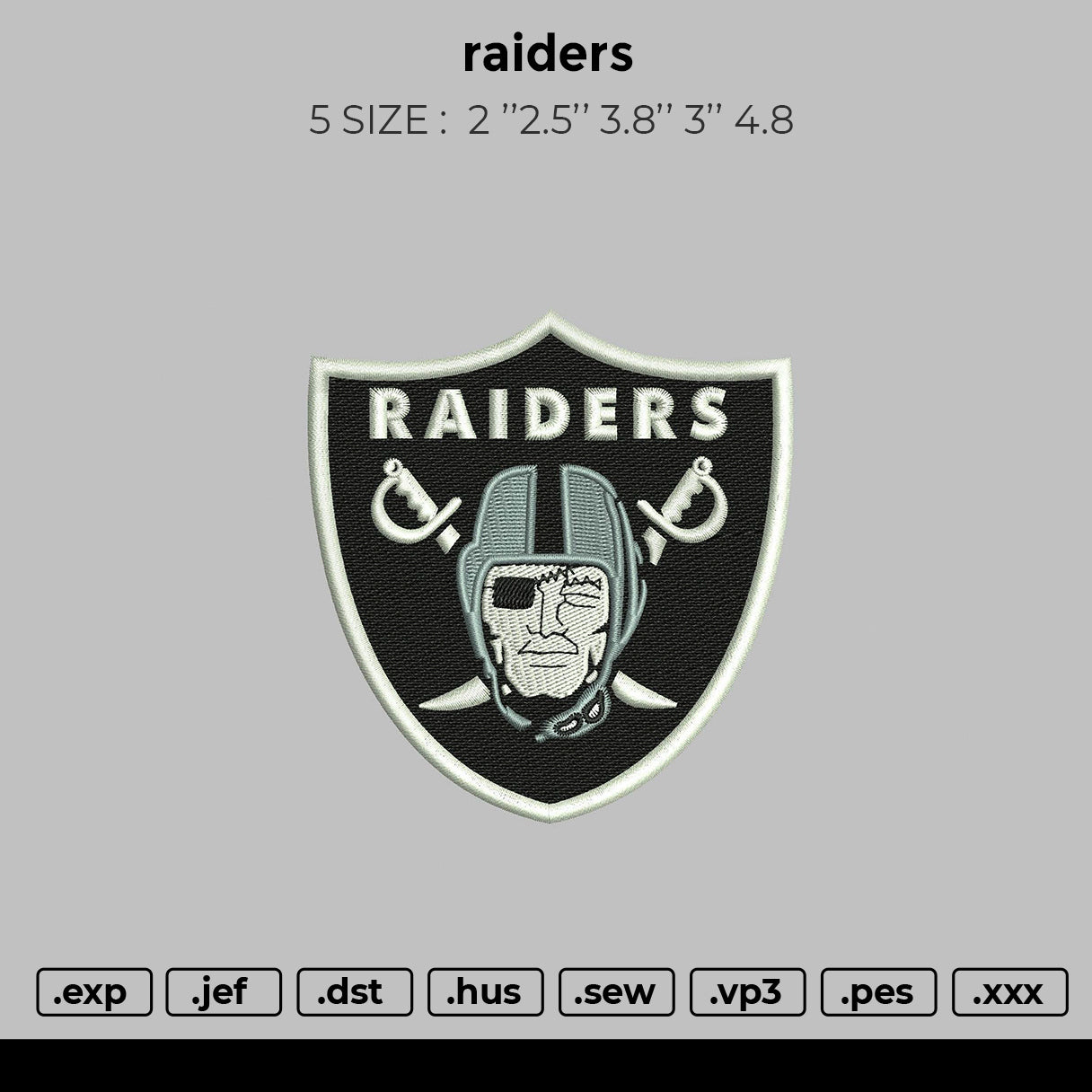raiders Embroidery – embroiderystores