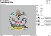 Rancho C Embroidery File 6 sizes
