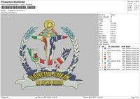 Rancho C Embroidery File 6 sizes
