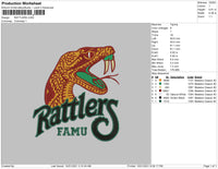 RATTLERS Embroidery 4 file