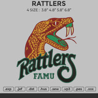 RATTLERS Embroidery 4 file