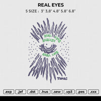 REAL EYES Embroidery