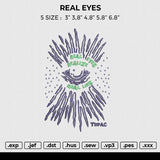 REAL EYES Embroidery