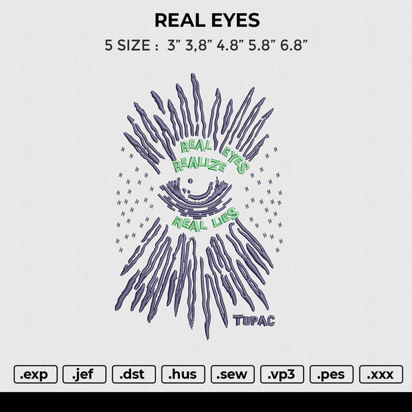 REAL EYES Embroidery