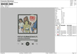Player Song 02 Embroidery File 6 sizes