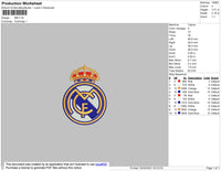 Real Madrid Logo Embroidery
