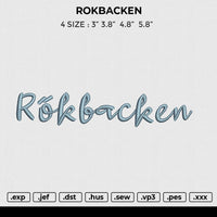 ROKBACKEN Embroidery
