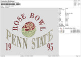 Rose Bowl V2 Embroidery File 6 sizes