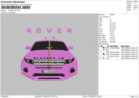 Rover Car Embroidery