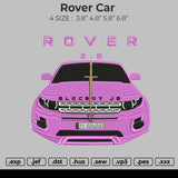 Rover Car Embroidery