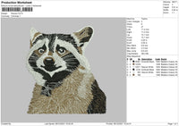 Racoon Embroidery