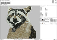 Racoon Embroidery