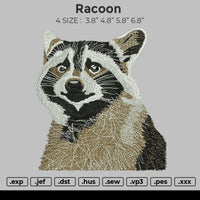 Racoon Embroidery