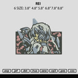 Rei Embroidery File 6 sizes