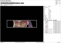 Reyna V Rectangle Embroidery File 6 sizes