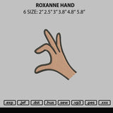 Roxanne Hand Embroidery File 6 sizes