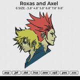 Roxas and Axel Embroidery
