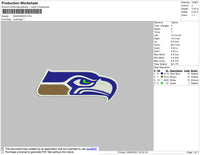 Seahawks Embroidery