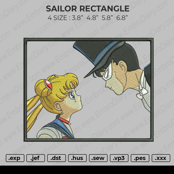 Sailor Rectangle Embroidery