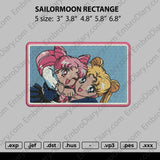 Sailormoon Rectangle Embroidery