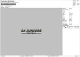 Sa juniors Embroidery File 6 sizes