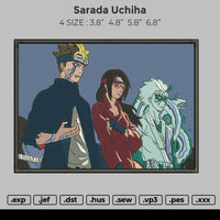 Sarada Uchiha Embroidery