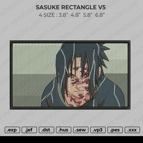 Sasuke Rectangle V5 Embroidery