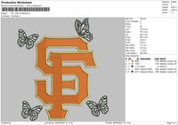 SF Logo Butterflies