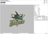 Shark Embroidery File 6 sizes