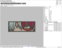 Shoto Todoroki Eyes Rectangle Embroidery