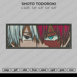 Shoto Todoroki Eyes Rectangle Embroidery
