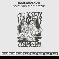 skate and snow