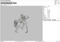 skeleton dance Embroidery