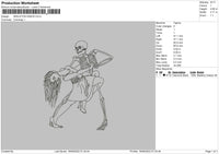 skeleton dance Embroidery