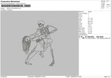 skeleton dance Embroidery