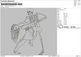 skeleton dance Embroidery