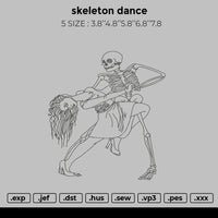 skeleton dance Embroidery
