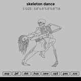 skeleton dance Embroidery