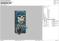 Skeletor Embroidery