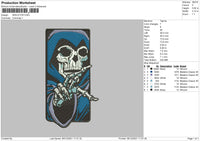 Skeletor Embroidery
