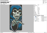 Skeletor Embroidery