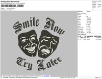 Smile Now Embroidery