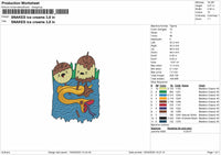 Snakes Ice Embroidery