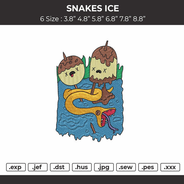 Snakes Ice Embroidery