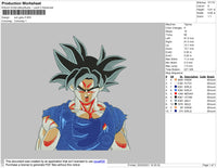 Son Goku Embroidery File