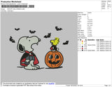 Snoopy Halloween Embroidery
